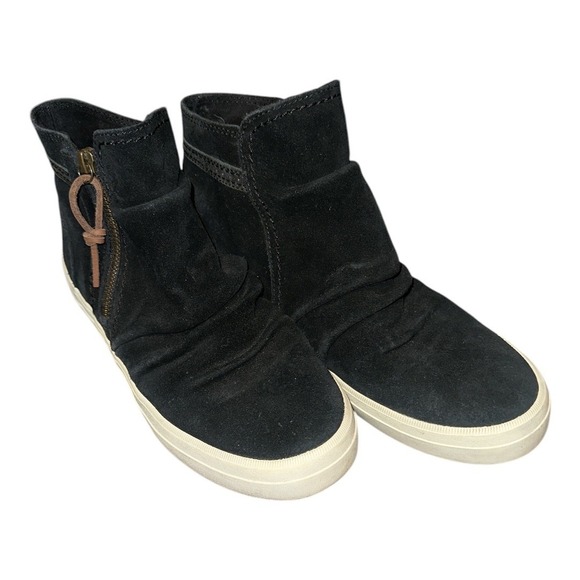 Sperry Black Crest Zone High Top Suede Sneaker Bootie, Size 8.5 - Picture 2 of 6